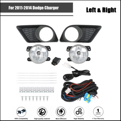 Kit de luces antiniebla transparentes interruptor + arnés para Dodge Charger 2011-2014 sedán 4 puertas Foto 1 de 4