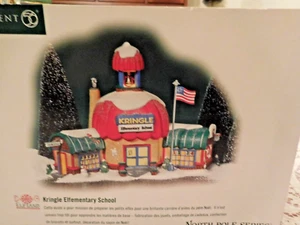 Dept 56 North Pole ELFLAND Kringle Elfementary School w/School Sleigh Express - Picture 1 of 5