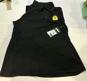 PRINCE Sleeveless Tennis Top Large New Black B590 keeps you cool - Picture 1 of 7