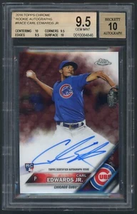 2016 Topps Chrome C.J. Edwards Chicago Cubs #RACE BGS 9.5/10 GEM MINT Autographs - Picture 1 of 2