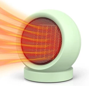 Desk Heater,600W Energy Efficient Space Heater for Indoor Use,PTC Ceramic GREEN - Picture 1 of 5