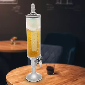 3L 102 oz Beer Tower Dispenser w/ Ice Tube & Light for Party Liquor Dispenser - Picture 1 of 13