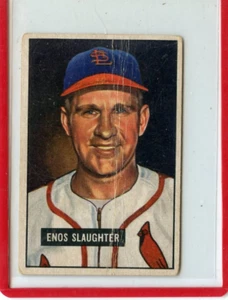 1951 Bowman Enos Slaughter St. Louis Cardinals #58 ⭐️💥🎯F - Picture 1 of 2