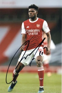ARSENAL & GHANA: THOMAS PARTEY SIGNED 6x4 ACTION PHOTO+COA - Picture 1 of 1