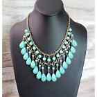 Vintage Necklace - Turquoise Color Statement Chunky Necklace
