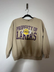Ultra Game LA Lakers Sweatshirt Crewneck NBA Oversized Womens Extra Small - Picture 1 of 4