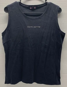 CORVETTE Devon & Jones Sleeveless Black Shirt Tank Top - Women's Large **EUC** - Picture 1 of 7