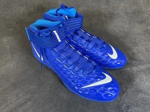 NIKE Force Savage Pro 2 Linemen Football Cleats Mens 18 Blue White Ah4000-400 - Picture 1 of 8