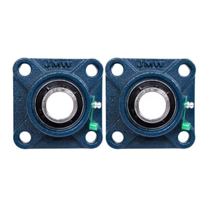 UCF204-12 Pillow Block Bearing (2 Pack), 3/4 inch Bore, Square, 4-Bolt Flange... - Picture 1 of 7