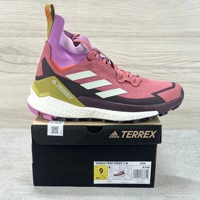 Adidas Terrex Free Hiker 2 GZ0685 Pink Trail Hiking Sneaker Shoes Womens Size 9 - Image 1 of 4