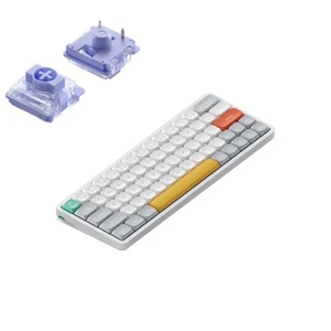 Nuphy Air60 V2 Kabellose Mechanische Tastatur, Ionisch Weiß, QWERTY US, Wisteria - Bild 1 von 9