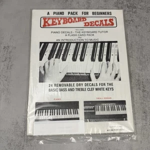 Keyboard Decals For Piano & Keyboard Educational Tutor Use 1988 New Sealed - Picture 1 of 4