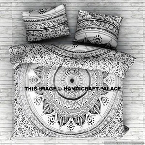 Indian Duvet Doona Cover Comforter Mandala Hippie Bohemian Queen Quilt Cover Set - Picture 1 of 28
