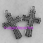 7 croix breloque pendentif lot bracelet collier gothique 31 mm