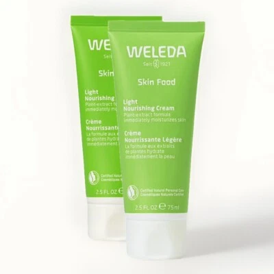 Nuevo 2X Weleda Skin Food LIGERO Crema Nutritiva 2.5 fl oz/75ml (Paquete 2) Exp 12/26 Foto 1 de 4