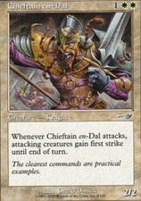 MTG magic cards 2x x2 Light Play, English Chieftain en-Dal Nemesis