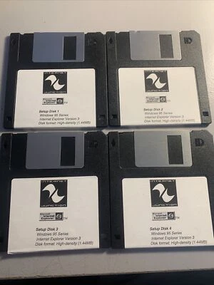 Microsoft Windows 95 Series Setup Boot Disks 1-4 Internet Explorer - Image 1 of 4