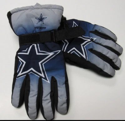 Dallas Cowboys Winter Ski Gloves Tailgate Game Mens Size Small Medium - Image 1 of 4