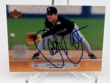 JASON BATES Hand Signed 1996 Upper Deck Card COLORADO ROCKIES 