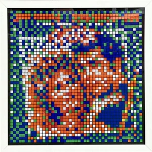 ‘GREASE RUBIK ALBUM’ - MIXED MEDIA ARTWORK by SMasH iT - 2024 - COA & Signed - Picture 1 of 11