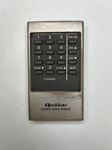 Quasar CRT TV Remote for TL9368UP TT5977UP TT4259WW TT9060UW TU9828WP TL9839WP + - Picture 1 of 2