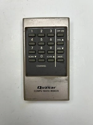Quasar CRT TV Remote for TL9368UP TT5977UP TT4259WW TT9060UW TU9828WP TL9839WP + - Image 1 of 2