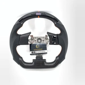 LED Carbon Fiber Steering Wheel Fit For Nissan 350Z 2003 2004 2005 2006 -2009 - Picture 1 of 10