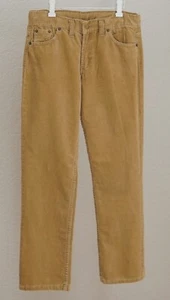 NWT Oscar De La Renta Boys Jeans 12 Brown Cotton Corduroy Mid Rise Straight Leg - Picture 1 of 6