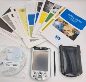 HP iPAQ H5450 Etui i instrukcje PDA Niesprawdzone do części zamiennych lub naprawy - Zdjęcie 1 z 14