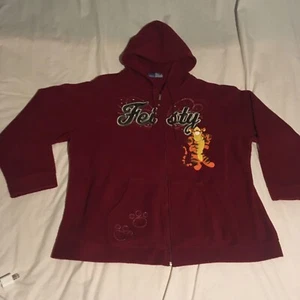 Disney Store Fleece Tigger Hoodie Size 2XL Full Zipp Hoodie - Picture 1 of 4