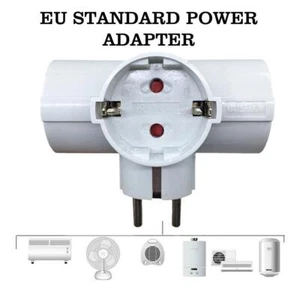 1 To 3 Socket Adapter Portable EU Conversion Plug 16A 250V for Travel =-= - Picture 1 of 11