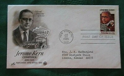FDC #2110*JEROME KERN*1/2/85*Performing Arts Series*Composer* - Image 1 of 2
