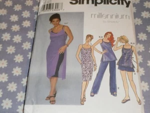 SIMPLICITY 8731 MISSES/PETITE DRESS OR TOP SHORTS & PANTS PATTERN-UNCUT-18-20-22 - Picture 1 of 3
