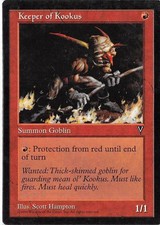 Keeper of Kookus *PLAYSET* Magic MtG x4 Visions MP