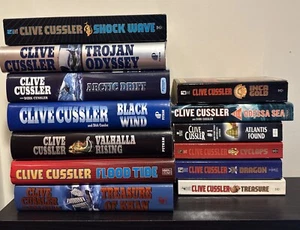 Lot Of 13 A Dirk Pitt Adventure By Clive Cussler Hardcover & Paperback Books - Picture 1 of 4