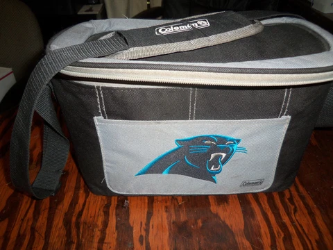 NFL Carolina Panthers Lunch Bag - Insulated Box Tote - 6-Pack Cooler Cover