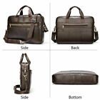 15.6 Document Office Bags For Men Briefcases Coffee Laser Engrave Man Laptop Bag