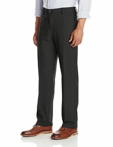 Men Size w/34 x L/32 Lee Performance Series Gray Traveling Chino Dress Pants - Picture 1 of 6