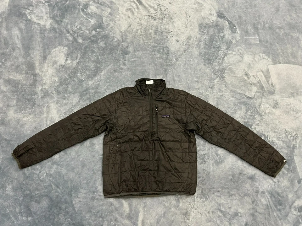 JAQUETA MASCULINA PATAGONIA NANO PUFF PEQUENA CINZA AMEIXA QUENTE ISOLAMENTO NEVE - Imagem 1 de 4