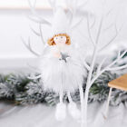 2 Pcs Christmas Ornaments Decoration Handmade Plush Girl Angel Pendant Window