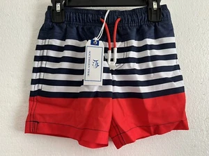 Southern Tide Boy’s USA Striped Swim Trunks Size XS NWT $59.50 - Picture 1 of 4