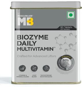 Biozyme tägliches Multivitamin, 90 Tabletten, 5-in-1-Präparat mit Vitaminen