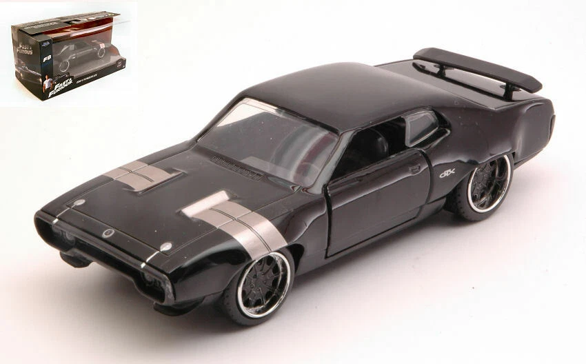 Fast & Furious Dom's Plymouth Gtx Black 1:32 Model JADA TOYS - Immagine 1 di 1