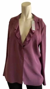 Per Una Shirt Women Grape Light jacket Blouse Ladies UK Size 16 - Picture 1 of 9