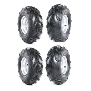 4pc 7" 16x8-7 16x8.00-7 Tire Rim Wheel 3 Lugs 16x8x7 16-8-7 for ATV Go kart Quad - Picture 1 of 5