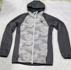 Mens Gray Asphalt Small Jack & Jones Between Seasons Core Elements Hooded Jacket - Picture 1 of 10