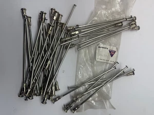 BSA A50, A10, A65 Triumph 3TA/T21/T90 Polished Stainless Steel Spoke and Nipple - Picture 1 of 4