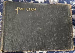 Very Special 1900's POSTCARD Album 13 1/2 x 10 w/more than 100 RPPCS Free Ship - Picture 1 of 16