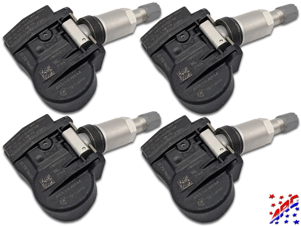Complete Set of 4 Genuine OEM Acura TPMS Tire Pressure Sensors Kit 42753-TX4-A51 - Image 1 of 3