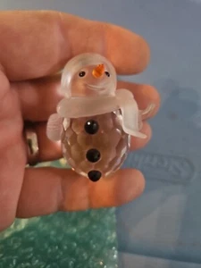 Figura muñeco de nieve de cristal de Swarovski, mano faltante - Imagen 1 de 7